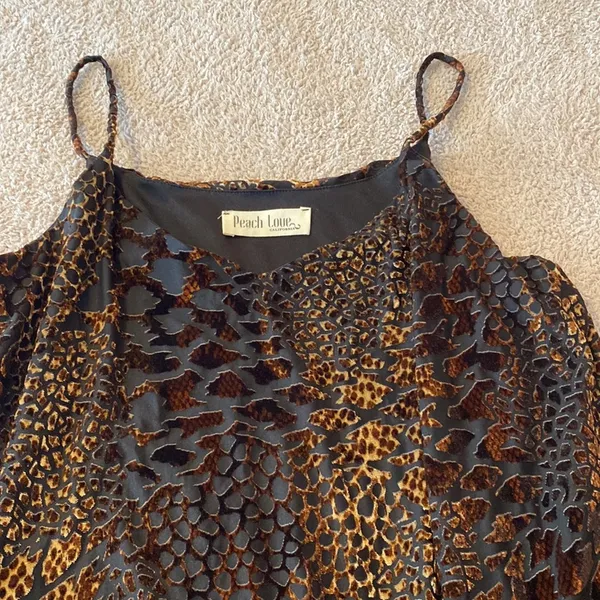 Peach Love California Animal Printed Dress - Image 4