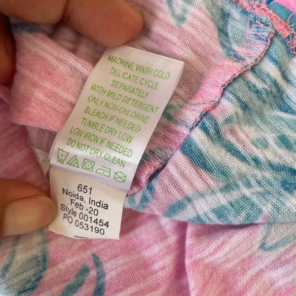 Lilly Pulitzer Pink and Blue Patterned Top - Image 10