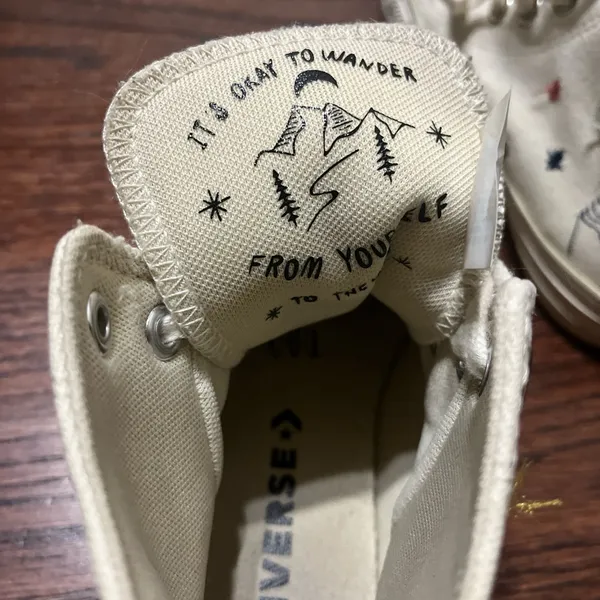 all star high tops trainers with embroidered details - Image 6