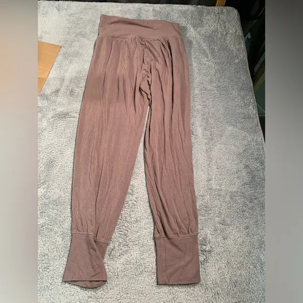 Aerie Brown jogger sweatpants medium - Image 4