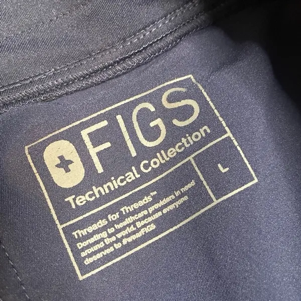 FIGS Zamora Jogger Scrub Pants Navy Blue Large CNA RN VET‎ MED - Image 3