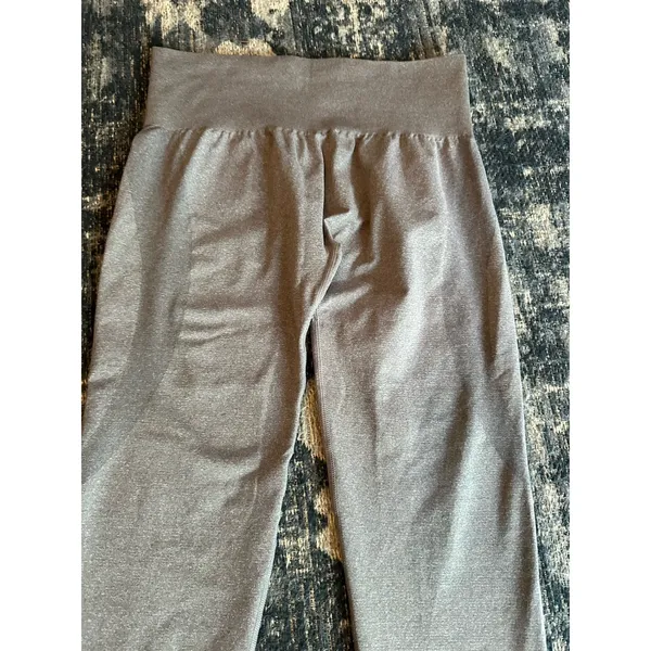 NVGTN Leggings Contour Gray HighRise Seamless Yoga Pant Gym Athletic Size Medium - Image 3
