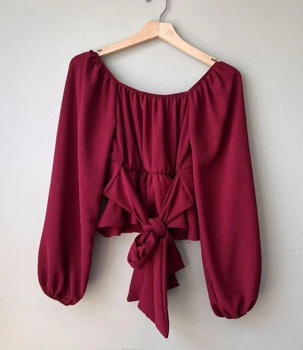 Lola Long Sleeve Crossover Top / Altard State / Size XS - Image 4