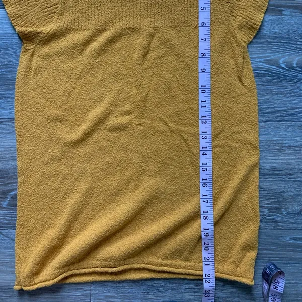 Madewell Mustard Yellow Short Sleeve Top XXS - Image 5