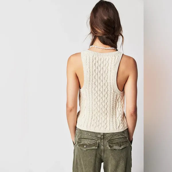 Free People High Tide Cable Tank - Image 3