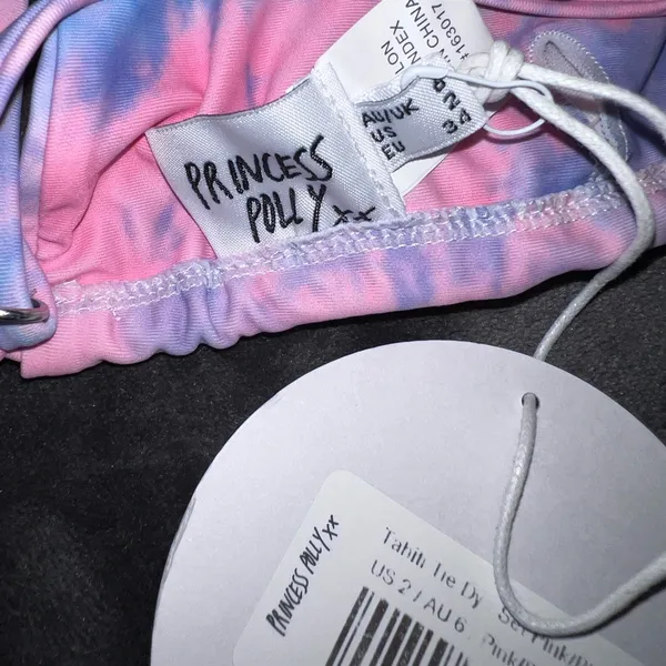 Princess Polly Tahiti Bikini Set in Pink/Blue Size 2 New with tag - Image 12