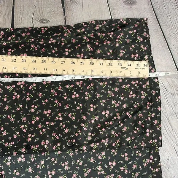 Morgan Taylor Intimates Floral Black sleep night gown button down size 2X XXL - Image 11