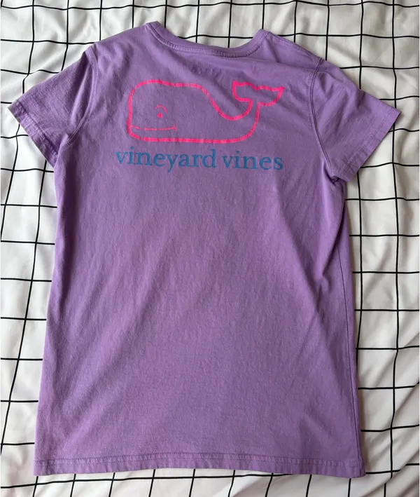 Purple Vineyard Vines Shirt - Image 5