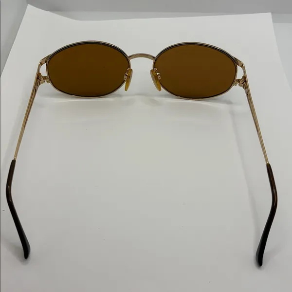Vintage Sergio Tacchini Sunglasses Gold Brown S.T. 1047-S T802 130 90s Designer - Image 5