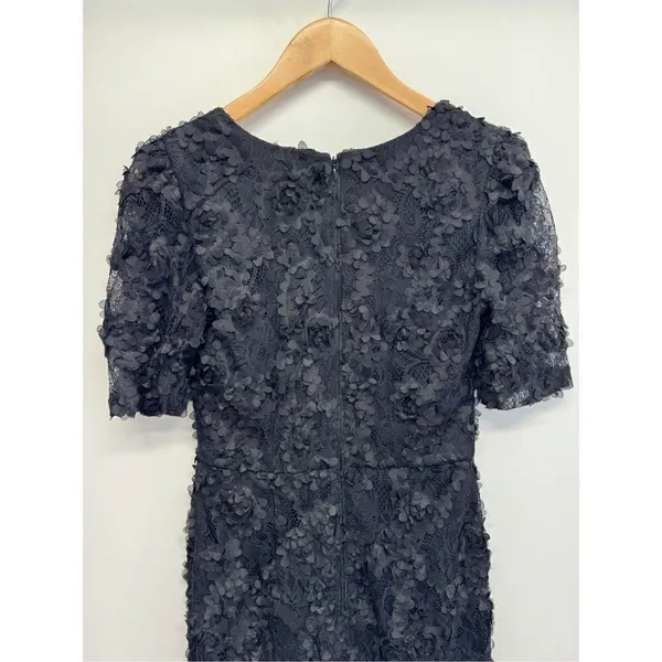AQUA Formal Dress Size 2 Black Lace Knee Length Cocktail‎ Party Short Sleeve NWT - Image 7