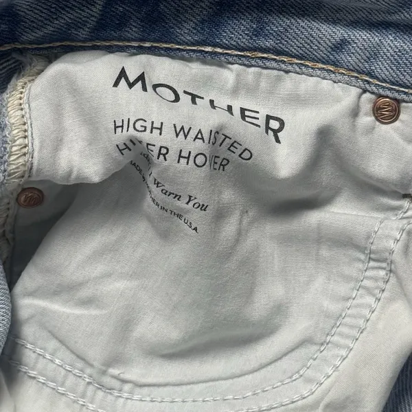 Mother Superior High Waisted Hiker Hover Jeans Lightwash Capsule Comfort 25 - Image 13