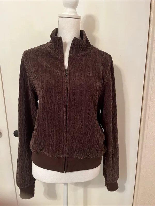 NWT Off-line by Aerie Cable Knit Thumbhole Jacket - Image 2