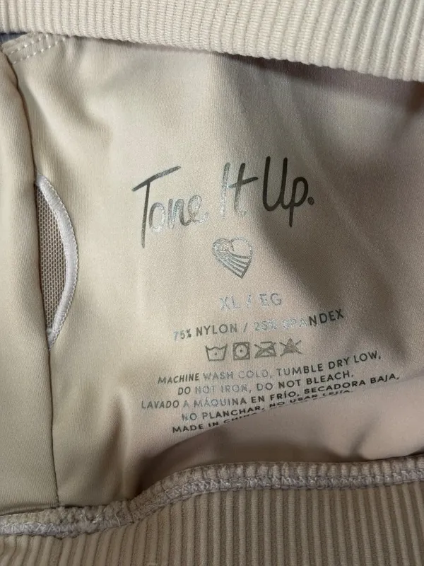 Tone it Up Tan Sports Bra Size XL New - Image 3