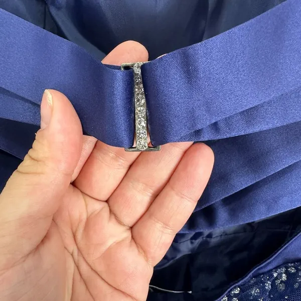 Hailey Logan Blue‎ Sequin Mini Dress 9/10 Showgirl Sparkle Glam Party Prom HOCO - Image 9