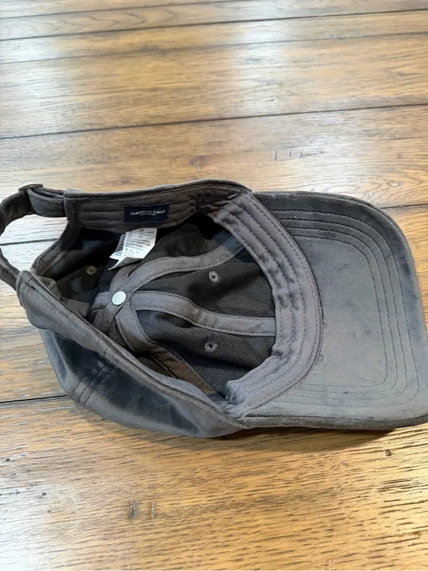 American Eagle Outfitters velvet Black Baseball Cap​ - Image 9