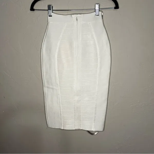 NWT House of CB Bandage Sorcha White‎ Pencil Skirt - Image 7