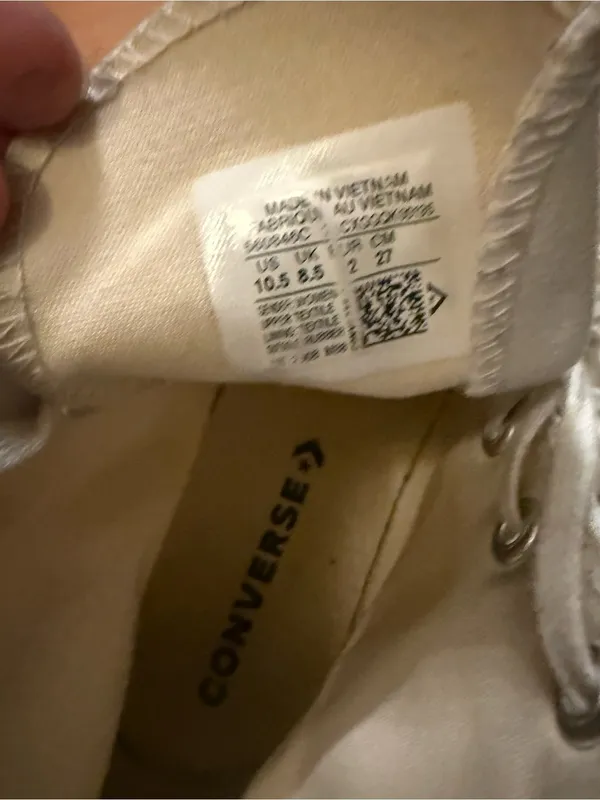 Converse High-Top Sneakers in Off-White - Image 4