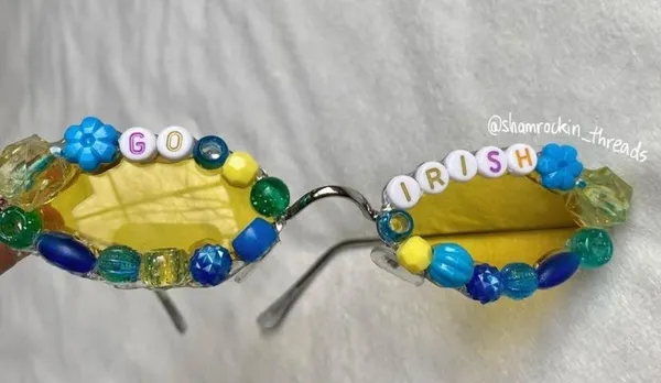 Notre Dame beaded sunglasses Gameday accessory - Image 8