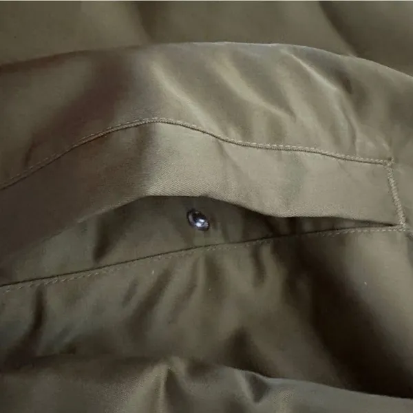 Nike olive green reversible varsity bomber jacket XL - Image 3