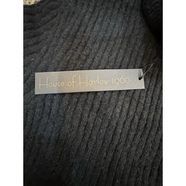 House of Harlow 1960 cropped ribbed knit turtleneck sweater Short Sleeve Size XS - Image 4