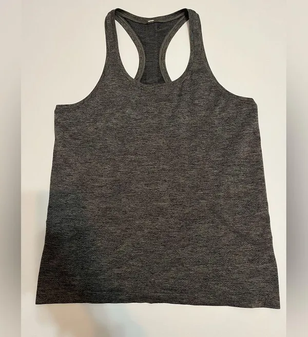 lululemon athletica Swiftly Tech Racerback 2.0 Camo Black/Grey Sage -Size 14 - Image 3