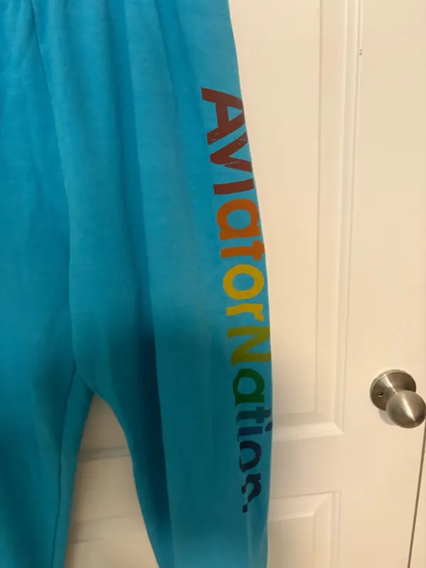 Blue Aviator Nation Jogger Sweatpants - Image 3