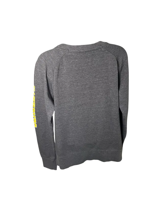 Iowa Hawkeyes Scoop Neck Sweatshirt Kangaroo Pocket Gray M - Image 2
