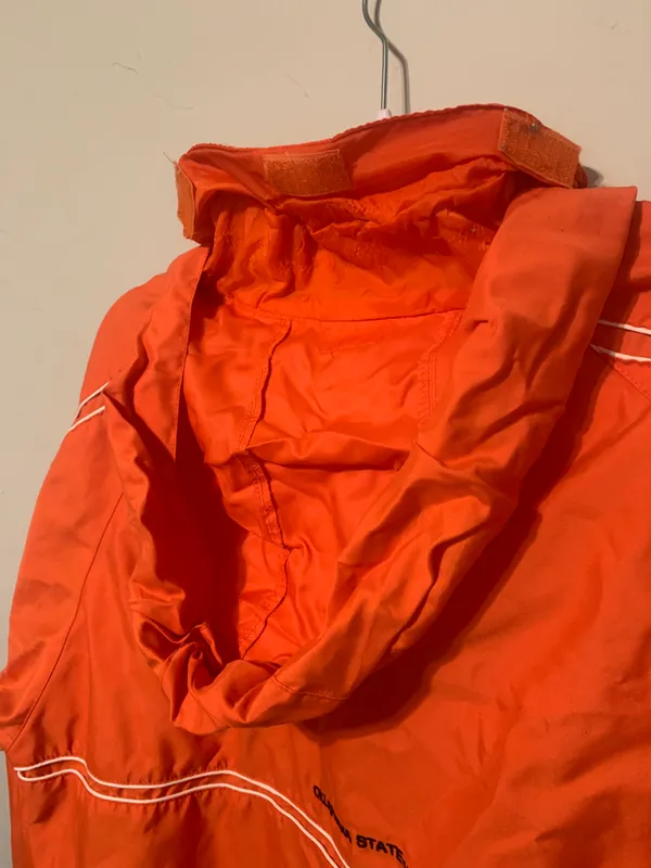 Vintage OSU Windbreaker Orange Size M - Image 3