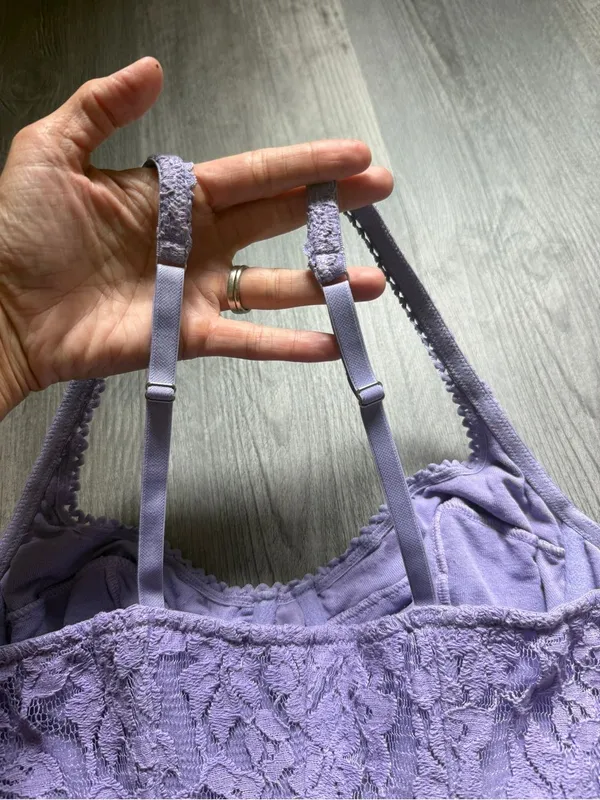 Urban Outfitters Adelaide Lace Mini Dress Lilac Purple Large Stretch - Image 5