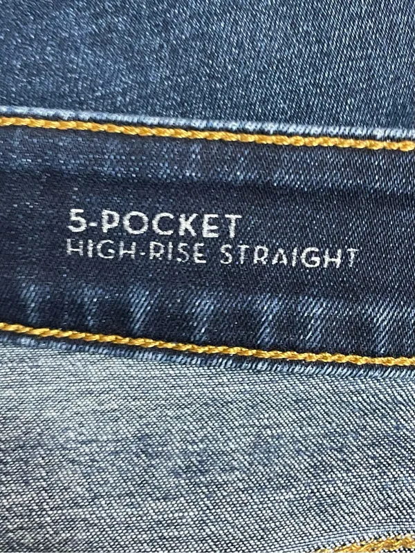Spanx 5 Pocket High Rise Straight Jeans Size 29 Dark Wash Stretch Denim Blue - Image 8