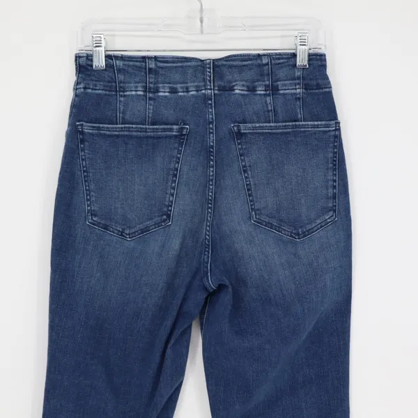 Lucky Brand Women's Flare Medium Wash Jean Size 10 Y2k Denim Classic Frayed Hem‎ - Image 10