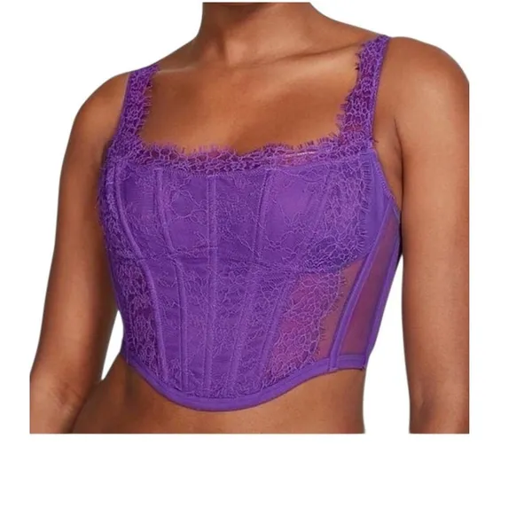 Victoria's Secret large Dream Angels lace corset top BC 3192 - Image 2