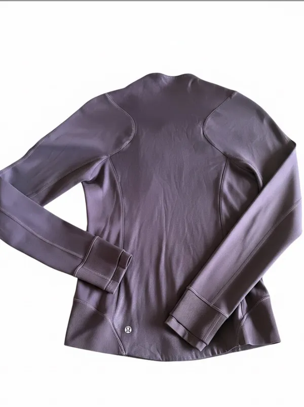 Lululemon Athletica plum Women's Asymmetrical Zip Jacket - Image 7