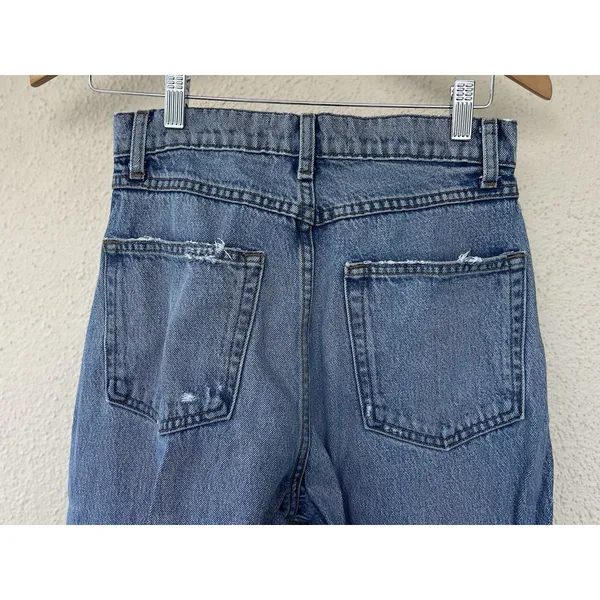 Reformation Julia High Rise Cigarette Jeans Size 27 Distressed Savu Wash Ankle - Image 7