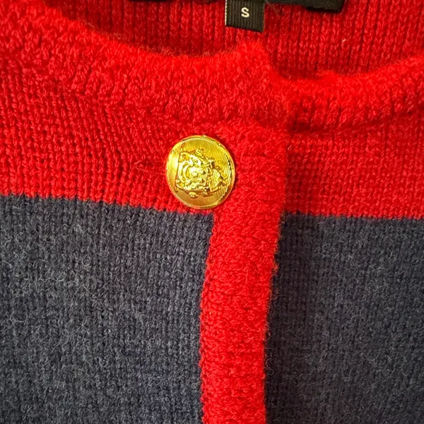 English Factory Striped Knit Cardigan - Image 5