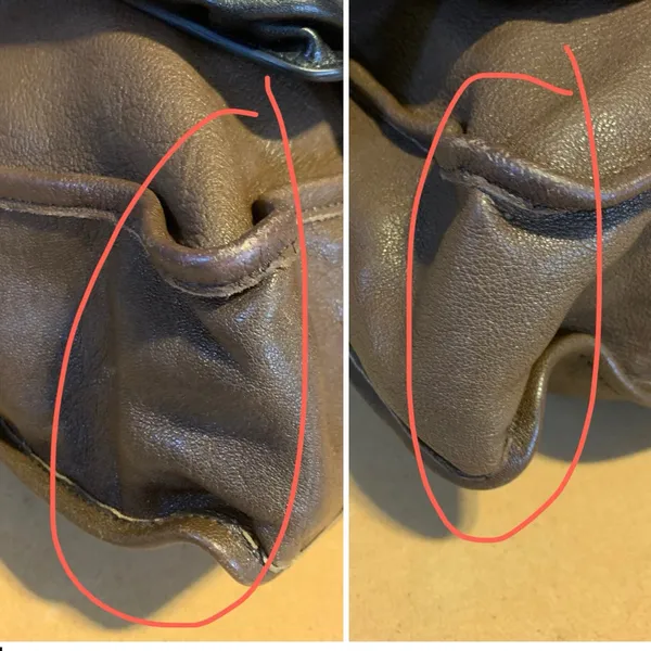 Chloé FRONT POCKET TOTE BAG IN BROWN & BLACK LEATHER W/DETACHABLE POUCH - Image 12