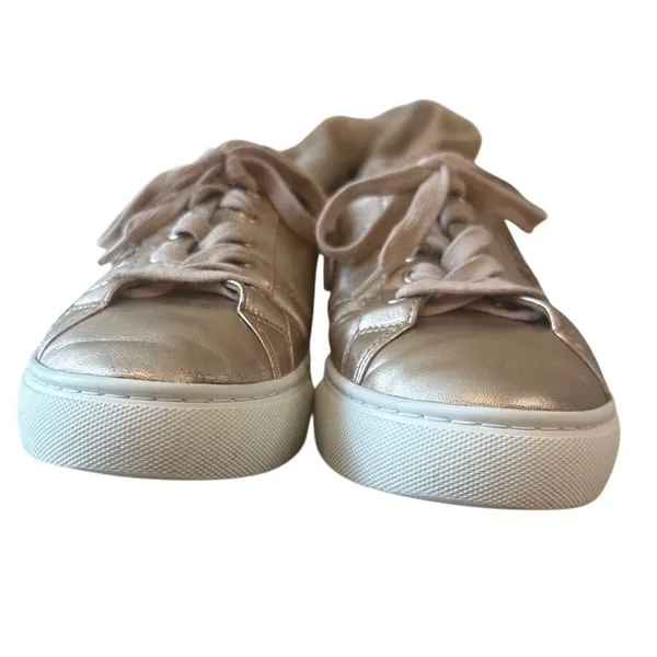 Tory Burch‎ Amalia Rose Gold Metallic Sneakers 8 - Image 3