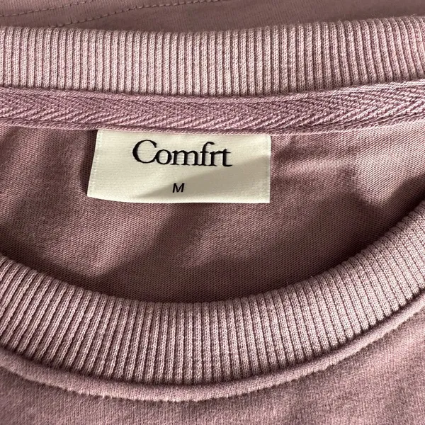 Comfrt Essential Oversized Tee, Mauve, M - Image 4