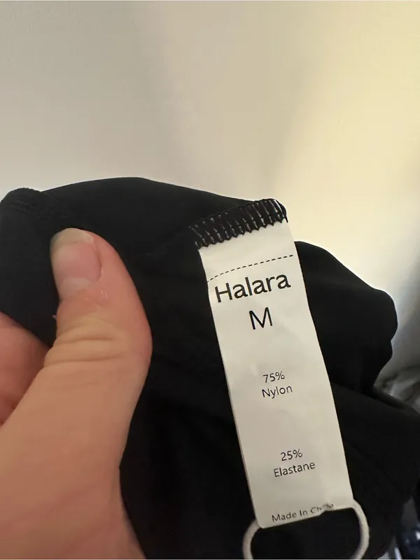 NWT Halara boxy mock neck quarter zip top black - Image 5