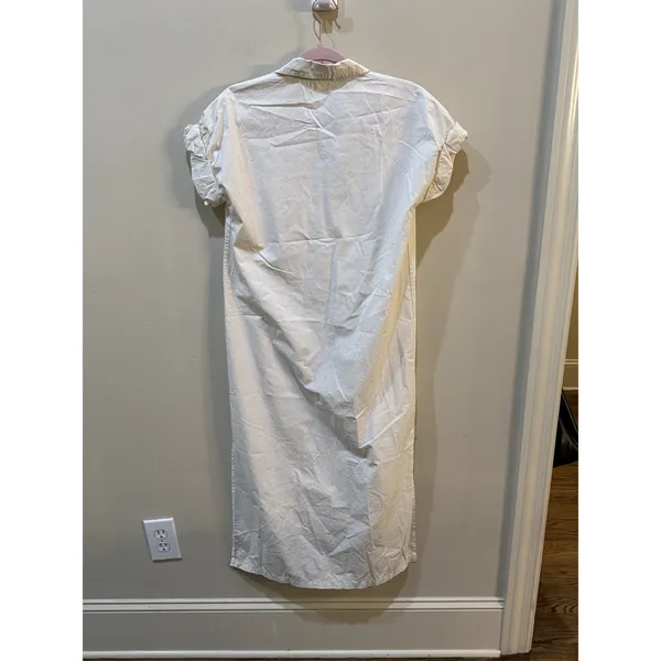 NWT $228 STATESIDE Anthropologie Cotton Short Sleeve Shirtdress USA‎ Size XS - Image 5