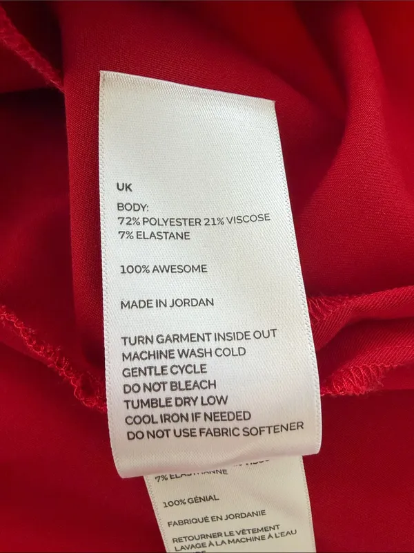 FIGS Casma Three Pocket Scrub Top Red Size Large L PO 5623 Medical Uniform - Image 7