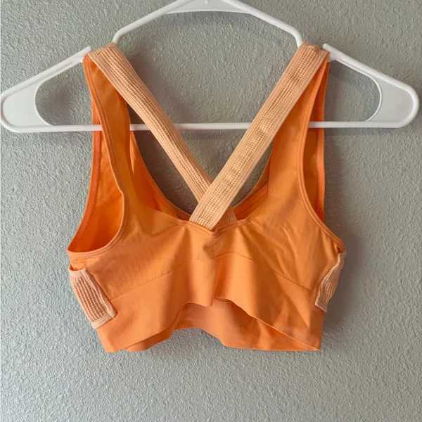 No Boundaries Women's Orange Sports Bra - Image 2