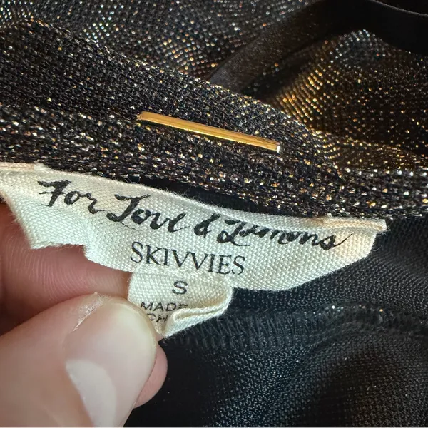 For Love & Lemons Skivvies Spaghetti Strap Sparkle Mini Dress Nightie Sz Small - Image 10