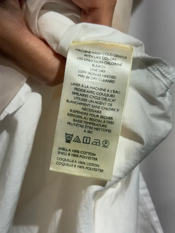 Maeve Anthropologie Bennet White Sleeveless Buttondown Muscle Tank Top M - Image 6