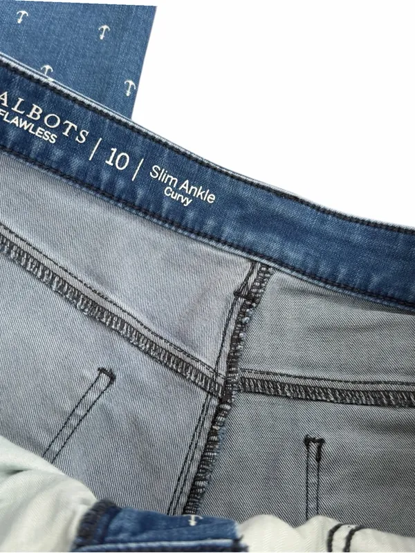 Talbots Anchor-Print Slim Ankle Curvy Jeans - Image 8