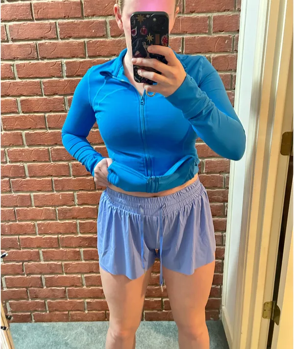 SheIn Buttery Solid Drawstring Running Athletic Shorts - Image 2