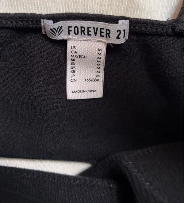 Forever 21 Black sports bra - Image 2