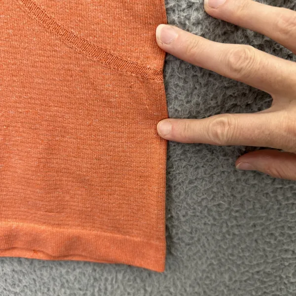 Lululemon Swiftly Short Sleeve Shirt Top Orange‎ Athletic Running Gym Women's 8 - Image 3