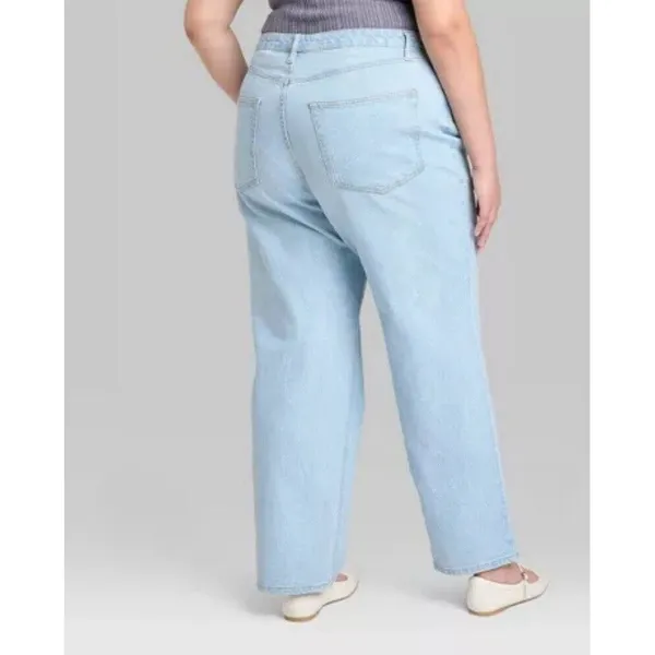 WOMEN'S 90s RELAXED STRAIGHT‎ MID-RISE STRETCH-WILD FABLE SIZE 17 Glitter Light - Image 2