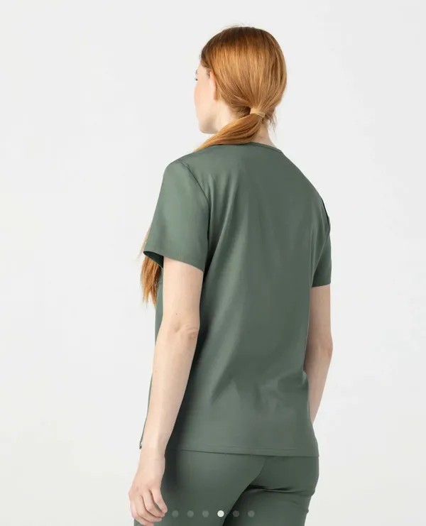 Spruce Green TENCEL™ Sal‎ ‎ Essential Scrub Top - Image 3